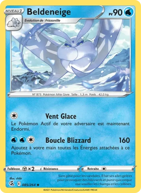 Carte Pokémon Beldeneige 085/264, extension Poing de Fusion