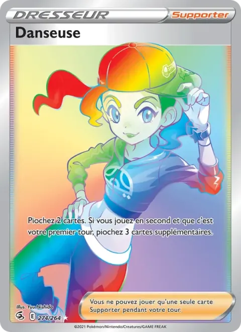 Carte Pokémon Danseuse 274/264, extension Poing de Fusion