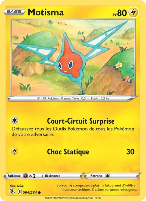 Carte Pokémon Motisma 094/264, extension Poing de Fusion