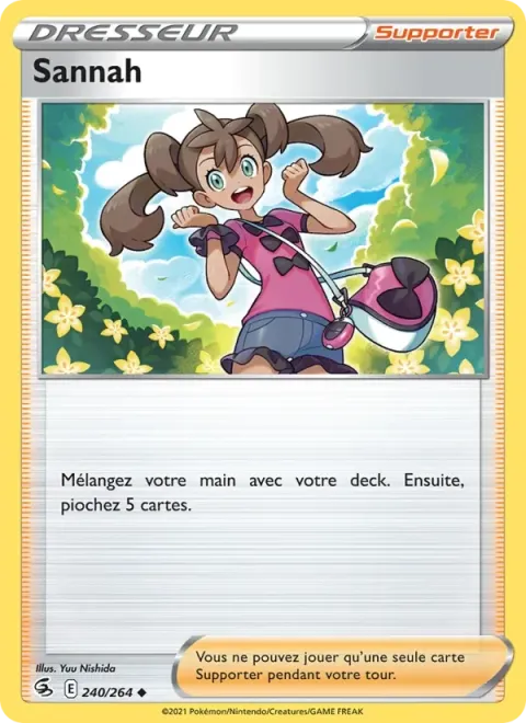 Carte Pokémon Sannah 240/264, extension Poing de Fusion