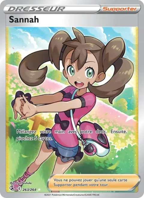 Carte Pokémon Sannah 263/264, extension Poing de Fusion