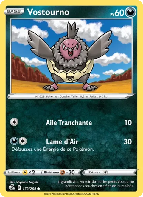 Carte Pokémon Vostourno 172/264, extension Poing de Fusion