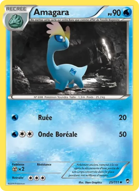 Carte Pokémon Amagara 025/111, extension Poings Furieux