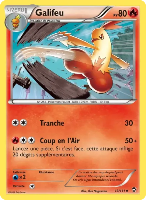 Carte Pokémon Galifeu 013/111, extension Poings Furieux