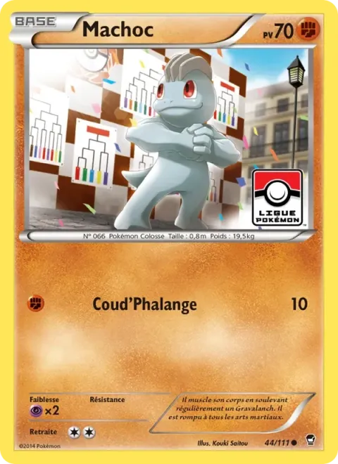 Carte Pokémon Machoc 044/111, extension Poings Furieux