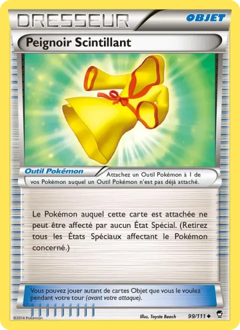Carte Pokémon Peignoir Scintillant 099/111, extension Poings Furieux