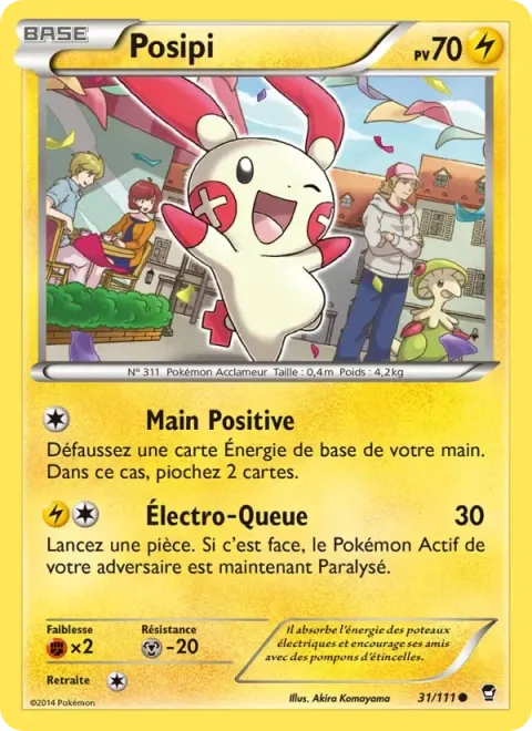 Carte Pokémon Posipi 031/111, extension Poings Furieux