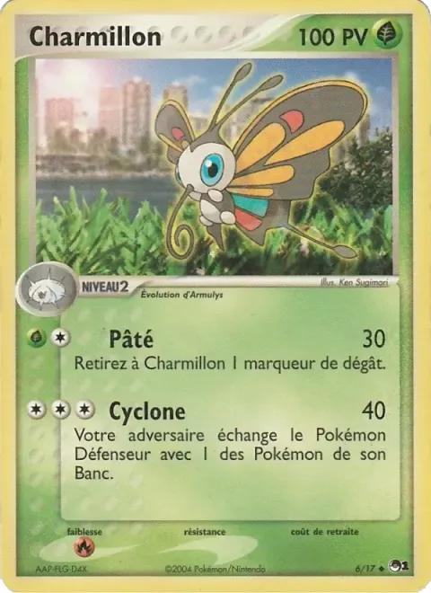 Carte Pokémon Charmillon 006/017, extension POP Série 1