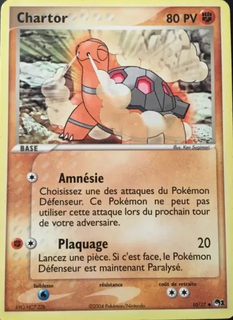Carte Pokémon Chartor 010/017, extension POP Série 1