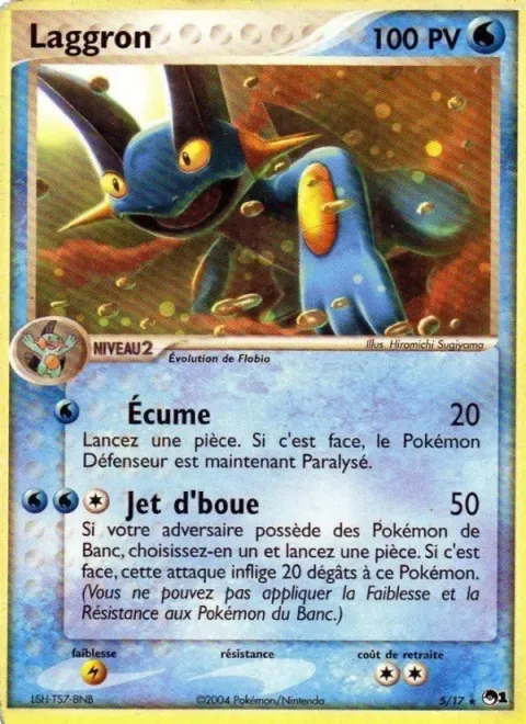 Carte Pokémon Laggron 005/017, extension POP Série 1