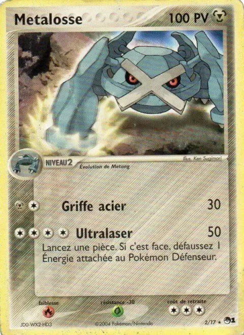 Carte Pokémon Métalosse 002/017, extension POP Série 1