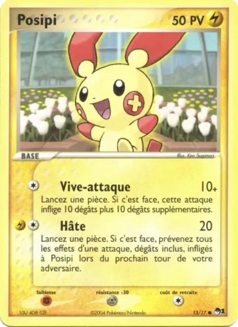 Carte Pokémon Posipi 013/017, extension POP Série 1