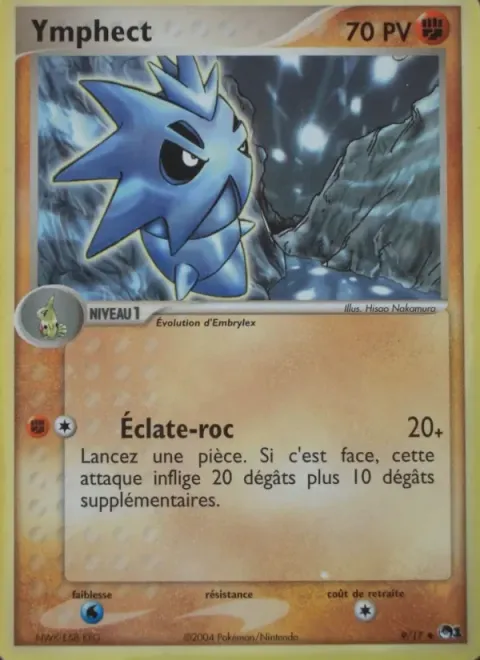 Carte Pokémon Ymphect 009/017, extension POP Série 1