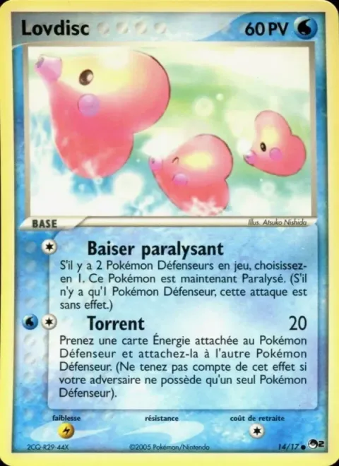 Carte Pokémon Lovdisc 014/017, extension POP Série 2