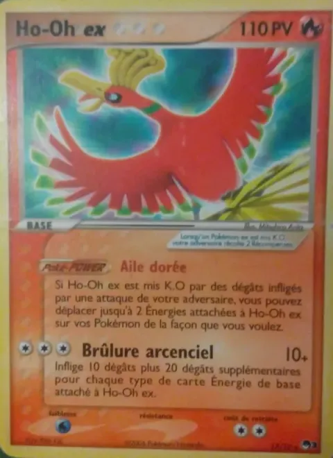 Carte Pokémon Ho-Oh ex 017/017, extension POP Série 3
