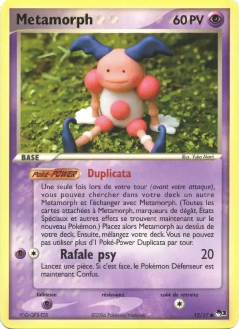 Carte Pokémon Métamorph 012/017, extension POP Série 3