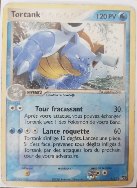 Carte Pokémon Tortank 001/017, extension POP Série 3