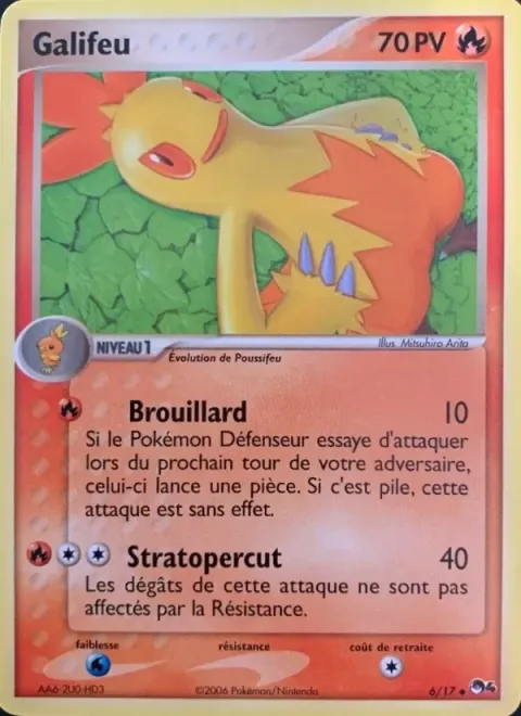 Carte Pokémon Galifeu 006/017, extension POP Série 4