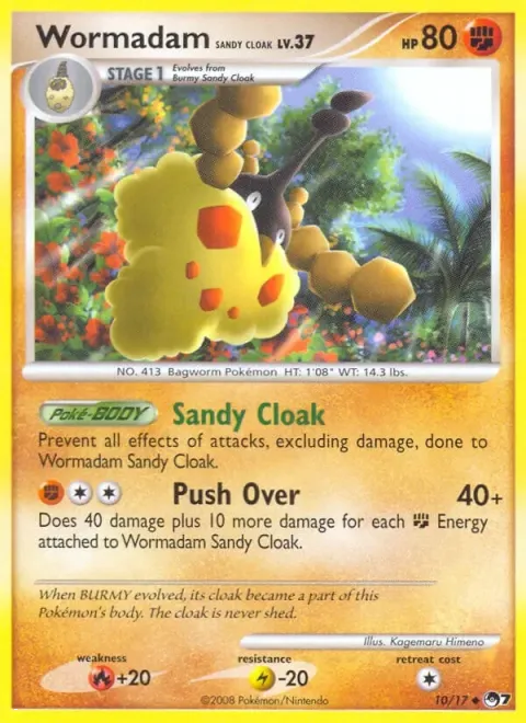 Carte Pokémon Cheniselle Cape Sable 010/017, extension POP Série 7