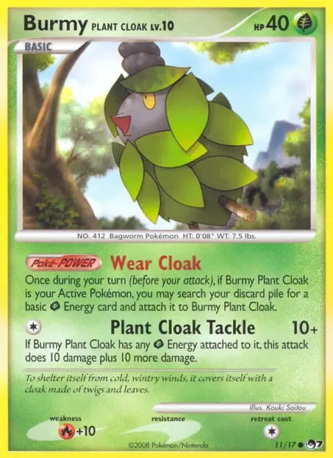 Carte Pokémon Cheniti Cape Plante 011/017, extension POP Série 7