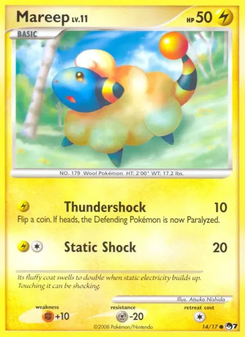 Carte Pokémon Wattouat 014/017, extension POP Série 7