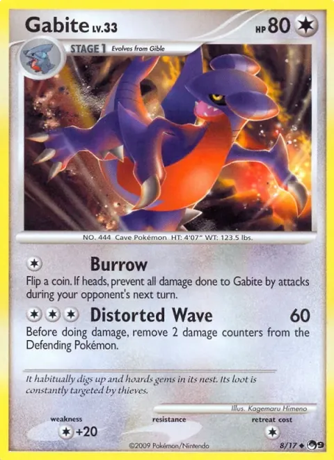 Carte Pokémon Carmache 008/017, extension POP Série 9