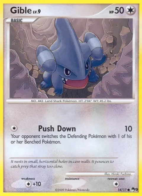 Carte Pokémon Griknot 014/017, extension POP Série 9