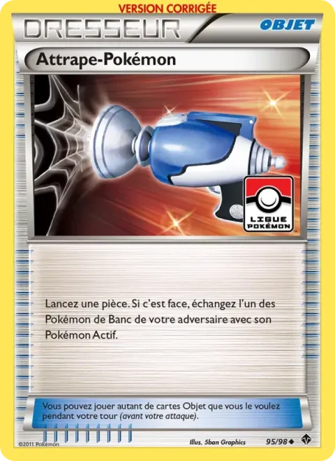 Carte Pokémon Attrape-Pokémon 095/098, extension Pouvoirs Émergents