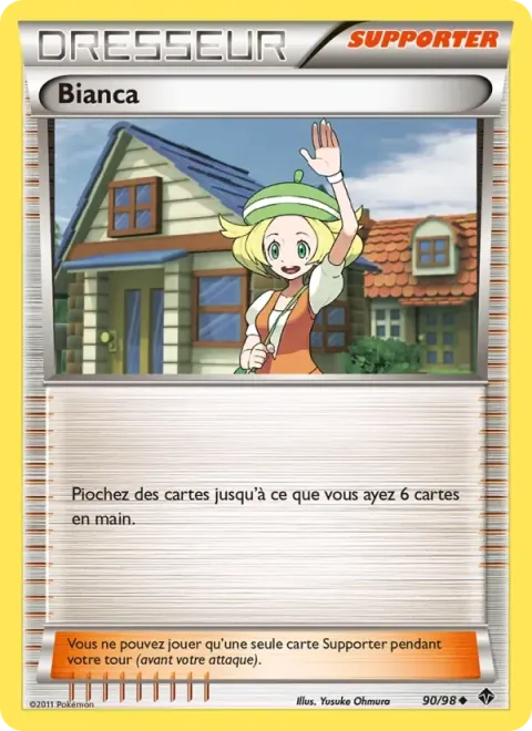 Carte Pokémon Bianca 090/098, extension Pouvoirs Émergents