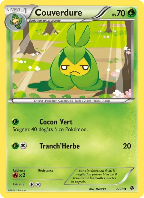 Carte Pokémon Couverdure 006/098, extension Pouvoirs Émergents