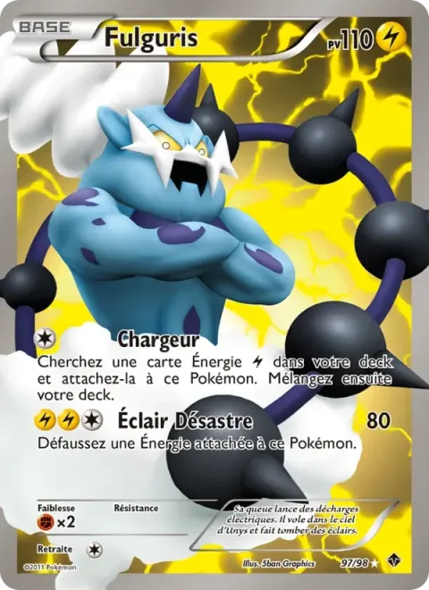 Carte Pokémon Fulguris 097/098, extension Pouvoirs Émergents