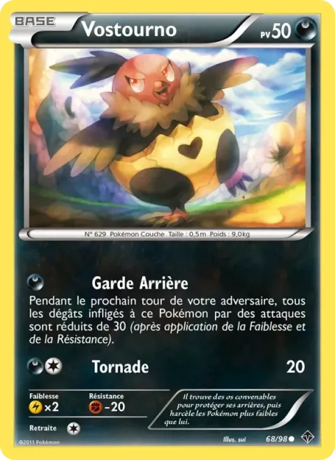 Carte Pokémon Vostourno 068/098, extension Pouvoirs Émergents