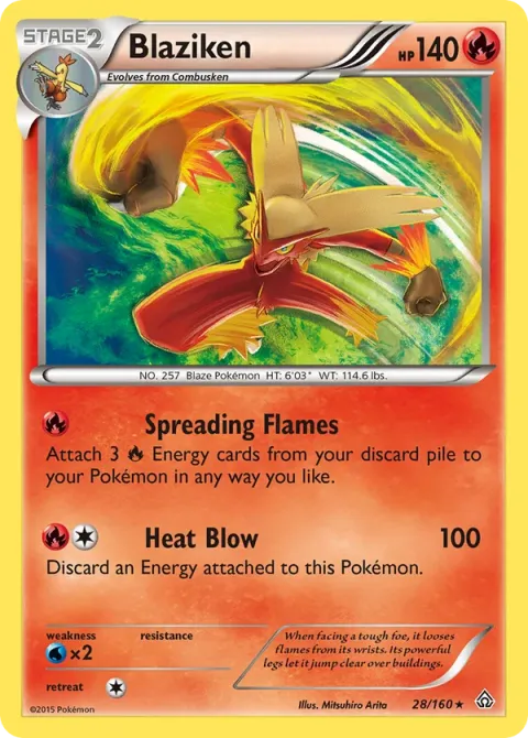 Carte Pokémon Braségali 028/160, extension Primo-Choc