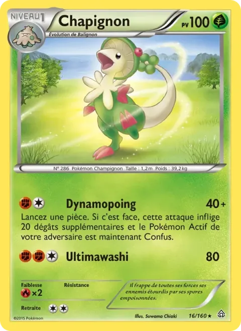 Carte Pokémon Chapignon 016/160, extension Primo-Choc