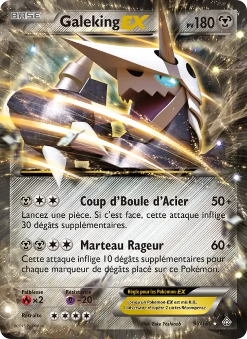 Carte Pokémon Galeking EX 093/160, extension Primo-Choc