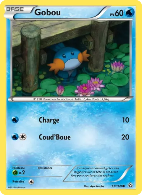 Carte Pokémon Gobou 033/160, extension Primo-Choc