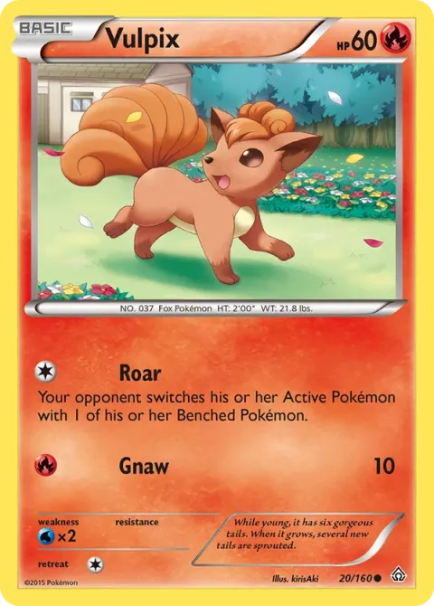 Carte Pokémon Goupix 020/160, extension Primo-Choc