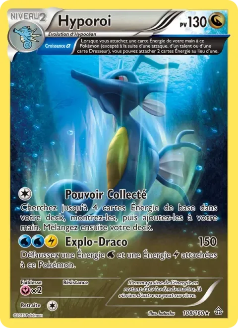 Carte Pokémon Hyporoi 108/160, extension Primo-Choc