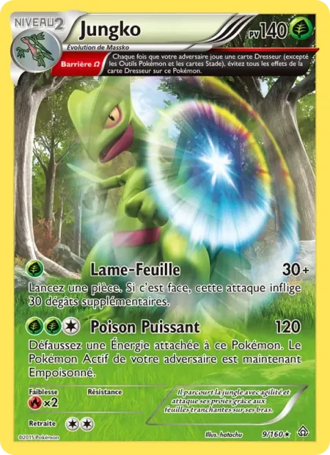 Carte Pokémon Jungko 009/160, extension Primo-Choc