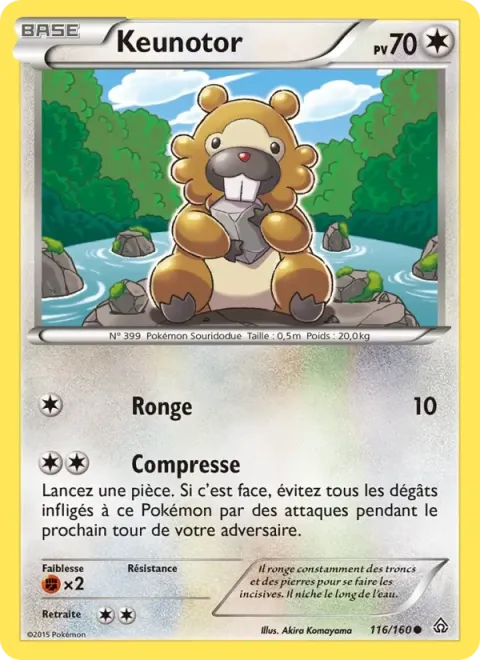Carte Pokémon Keunotor 116/160, extension Primo-Choc