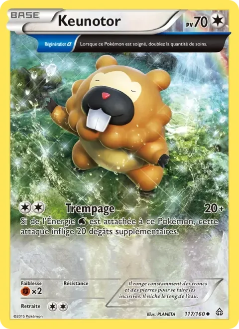 Carte Pokémon Keunotor 117/160, extension Primo-Choc