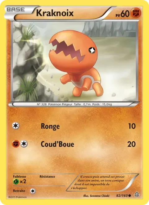 Carte Pokémon Kraknoix 082/160, extension Primo-Choc