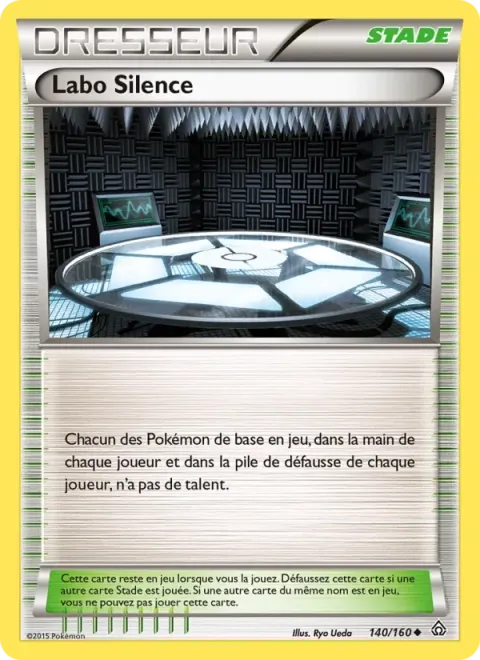 Carte Pokémon Labo Silence 140/160, extension Primo-Choc
