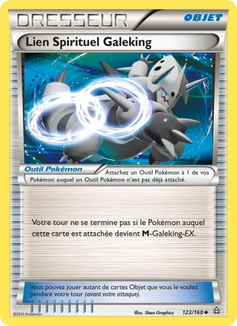 Carte Pokémon Lien Spirituel Galeking 123/160, extension Primo-Choc