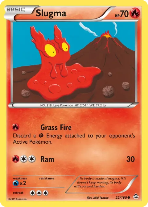 Carte Pokémon Limagma 022/160, extension Primo-Choc