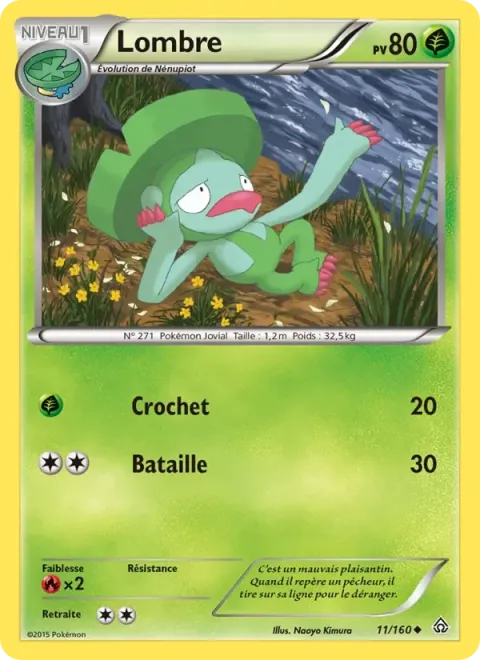 Carte Pokémon Lombre 011/160, extension Primo-Choc