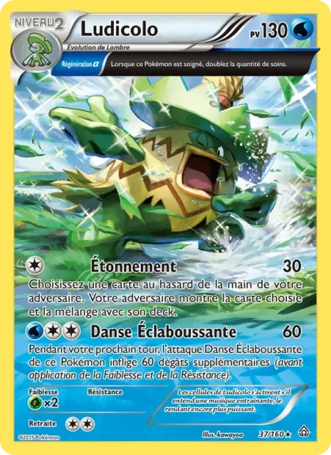 Carte Pokémon Ludicolo 037/160, extension Primo-Choc