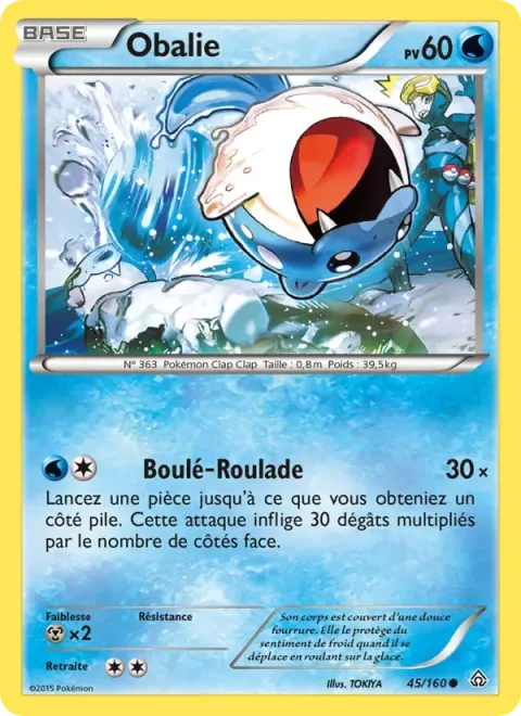 Carte Pokémon Obalie 045/160, extension Primo-Choc