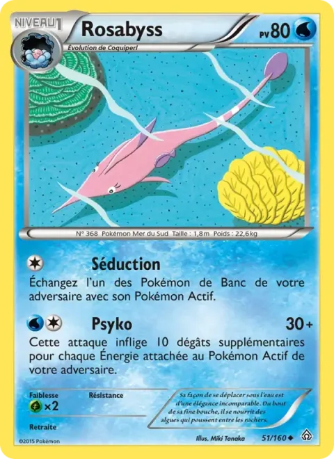 Carte Pokémon Rosabyss 051/160, extension Primo-Choc