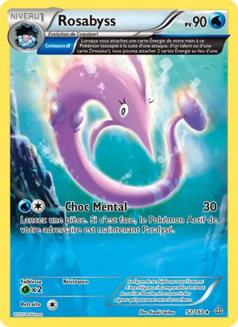 Carte Pokémon Rosabyss 052/160, extension Primo-Choc
